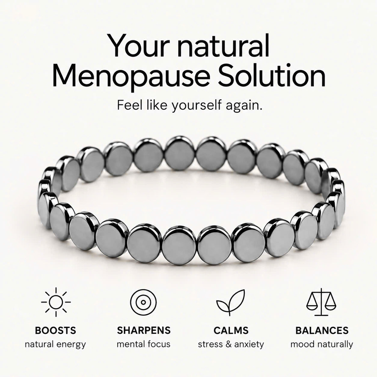Velmora Hematite Bracelet